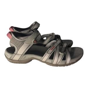 Teva Tirra Strappy Sandal Womens Size 8.5 Beige Taupe Outdoor Hiking Trail Water